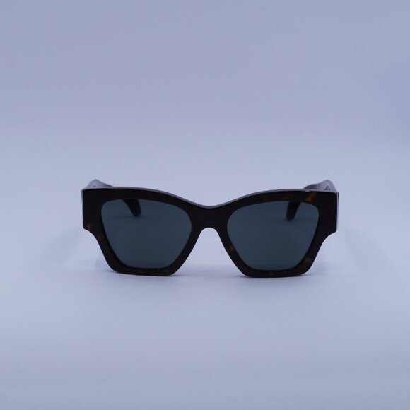 Versace VE4492U 108/87 Sunglasses Dark Havana Square Frame, Dark Grey Lenses